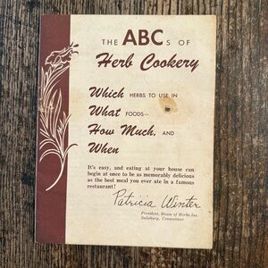 Vintage Herb Cookery Booklet
